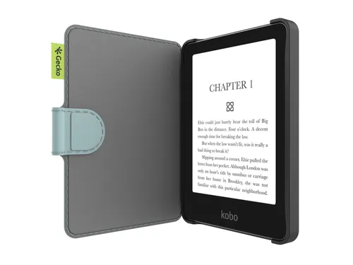 Beschermhoes E-Reader Gecko Kobo Clara lichtblauw