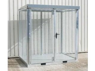 gasflessendepot,v. 45xØ 230mm fles,HxBxD 2260x2115x1570mm,m. deksel - 2