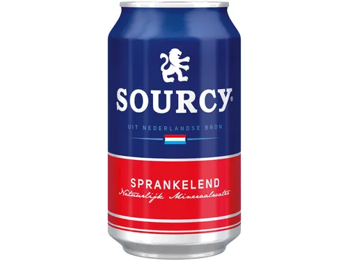 Water Sourcy rood blik 330ml