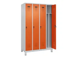 locker voor scheiding van kleding,HxBxD 1950x1200x500mm,4vak