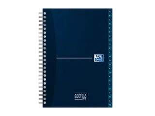 Adresboek Oxford Essentials A5 72vel dubbelspiraal assorti - 9