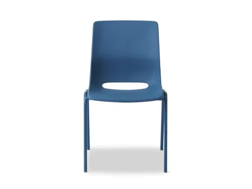 Kunststof kuipstoel,4voeten teal blue,zitting PP teal blue