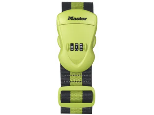 Kofferriem MasterLock cijfersl groen/zwart
