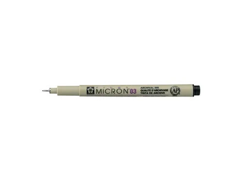 Fineliner Sakura pigma micron zwart 0.35mm