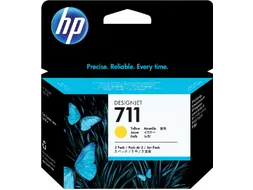 HP 711 Inktcartridge CZ136A Geel High Capacity Origineel