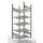 Inhaakstelling basisveld HxBxD 1850x806x636mm 5legborden vaklast 80kg