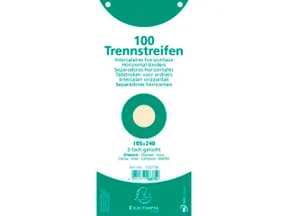 Tabstroken horiz180g perfo 105X240 gems - 3