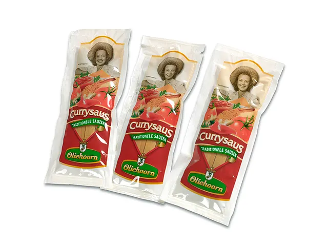 Oliehoorn Curry doos van 150 zakjes à 15 ml
