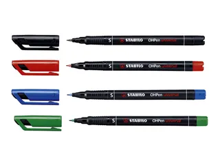 Viltstift STABILO OHpen 841/41 permanent rond superfijn blauw - 2