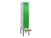 locker met bank,voor scheiding van kleding,HxBxD 2120x400x815mm,1vak