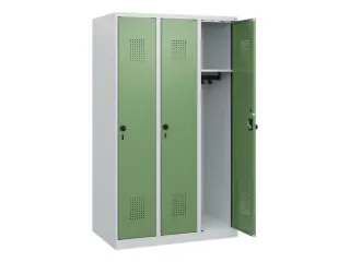 schoollocker,HxBxD 1530x900x500mm,3vak,vak B 300mm,draaigrendel - 1