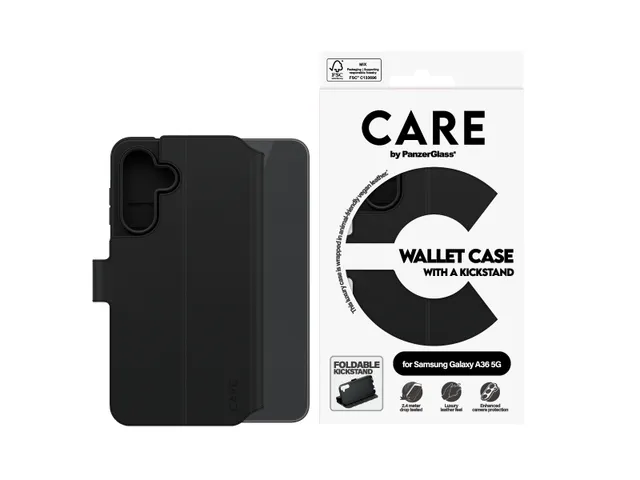 PanzerGlass CARE by Wallet Case w. Kickstand Samsung Galaxy A36