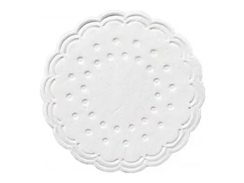 Onderzetters Ø 7,5 cm 8 laags Wit 12x250 stuks