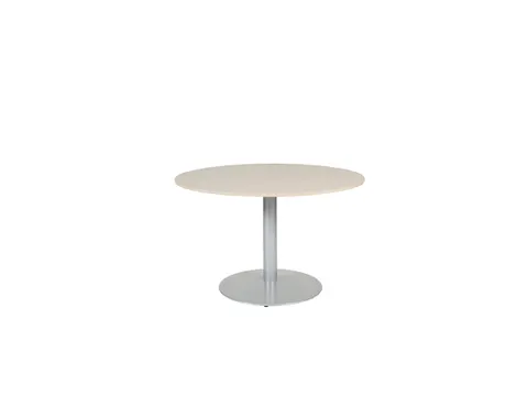 Linesto Vergadertafel Vaste Hoogte 120cm Rond Robson Eiken 25mm Alu