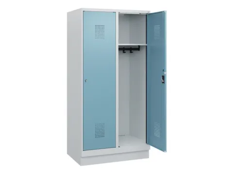 schoollocker,HxBxD 1630x800x500mm,2vak,vak B 400mm,cil.-slot,sokkel