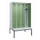 locker met bank,HxBxD 2120x1200x815mm,4vak,vak B 300mm,cilinderslot
