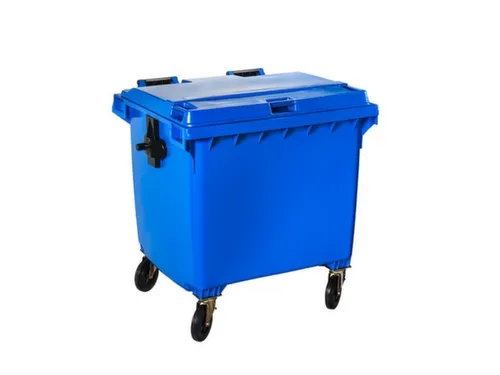Contivia 4,vuilnisbak 4wielen 1100 L blauw