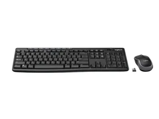 Logitech Wireless Combo MK270 AZERTY FR Toetsenbord met muis Zwart - 1