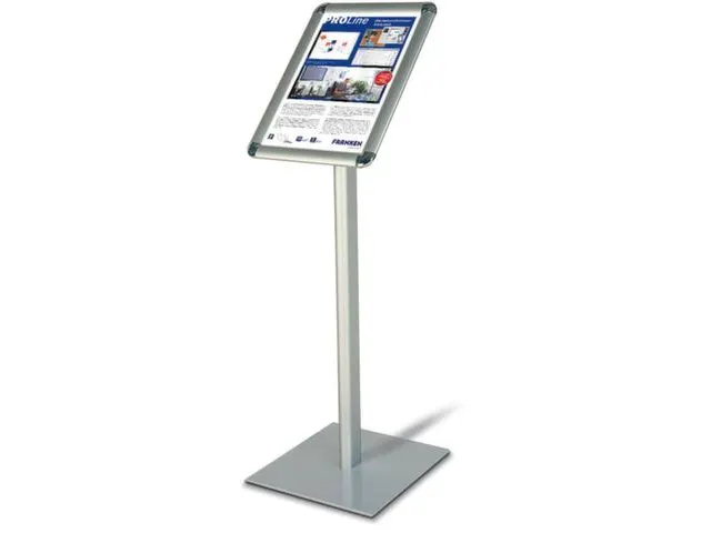 Infodisplay 800mm Din A4 Staand Zilver-Geanodiseerd