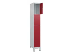 lockerkast,HxBxD 1950x300x500mm,1x4vakken,vak B 300mm,cil.-slot,voeten