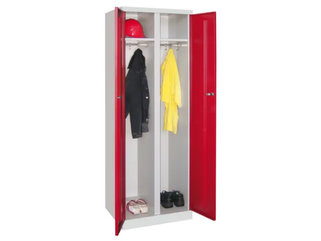 kleding-/wasgoedkast,HxBxD 1800x600x500mm,RAL7035,front RAL7035
