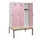 locker met bank,HxBxD 1950x1200x815mm,3vak,vak B 400mm,draaigrendel