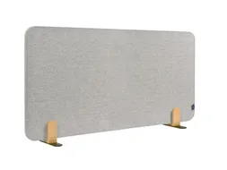 Elements Bureauscherm akoestisch 60x120cm Licht Grijs Houders