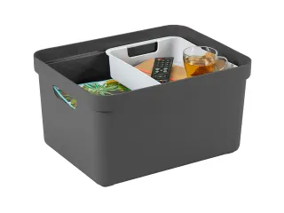 Sigma Home opbergbox 32L antraciet - 44,5x34,5x24,3cm - 3