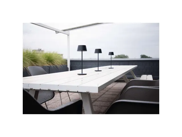 Lampe de table LED à pile MAULnina réglable anthracite