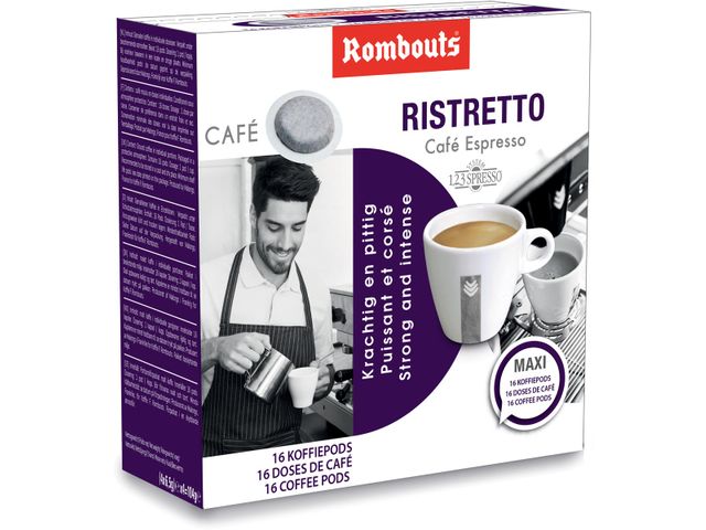 Rombouts Koffiepads Voor Espresso Ristretto Pak Van Stuks