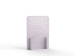 Akoestische PET-vilt koppelbare scheidingswand M 140x100cm lichtgrijs