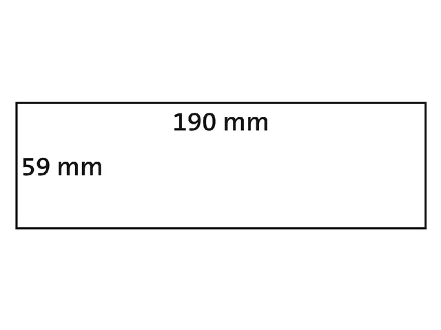 Etiket Dymo LabelWriter industrieel 59x190mm 1 rol á 170 stuks wit