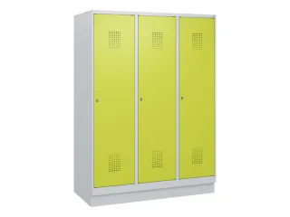 schoollocker,HxBxD 1630x1200x500mm,3vak,vak B 400mm,cil.-slot,sokkel - 2