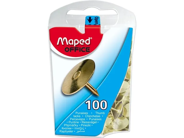 Punaises Maped messing 100 stuks