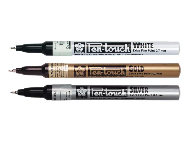 Feutre Sakura Pen Touch Extra Fin 1-2mm or