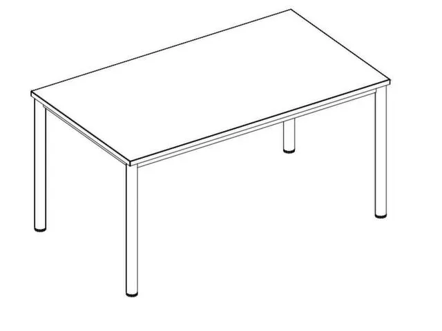 bureau à hauteur réglable,HxlxP 720-840x2000x800mm,Bl-blanc