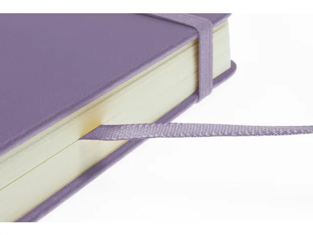 Schetsboek Kangaro A4 heather purple PU HC 80 vel 140gr roomwit met el