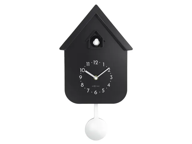 Horloge murale NeXtime Twitter 21,5x41,5 cm noir
