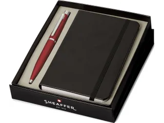 Balpen giftset Sheaffer VFM 9403 Excessive red chrome plated met credi - 1