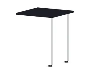 aanbouwtafel,i.h.v.,HxBxD 720-840x600x600mm,CC-zwart - 1