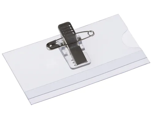 Badge Met Clip En Speld 40x75mm