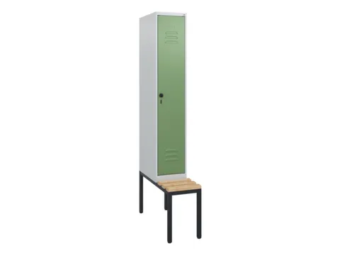 Armoire vestiaire avec banc HxlxP 1950x300x815mm 1compart.