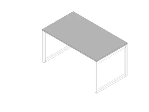 bureau,HxBxD 730x1400x800mm,blad grijs,sledeframe wit