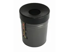 afvalbak,vlamdovend,24l,HxØ 370x295mm,wandmontage,kop zwart