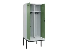 locker met bank,voor scheiding van kleding,HxBxD 2120x800x815mm,2vak