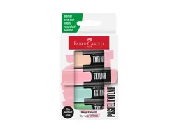 Markeerstift Faber-Castell TXTLNR mini 4st. pastel in karton etui