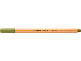 Fineliner STABILO point 88/37 fijn moddergroen - 3