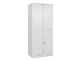dubbeldekse locker,HxBxD 1850x800x500mm,2x2vak.,vak B 400mm - 1