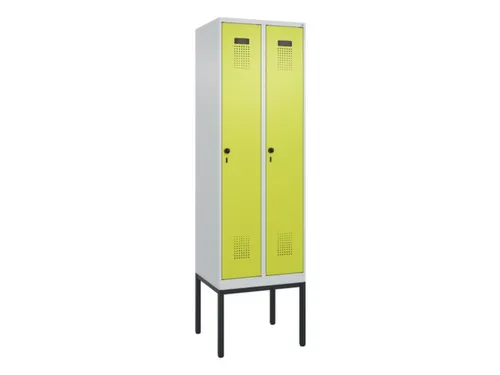 locker,HxBxD 2120x600x500mm,2vak,vak B 300mm,draaigrendel
