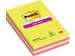 Memoblok 3M Post-it 584 127x203mm Super Sticky lijn assorti kleur